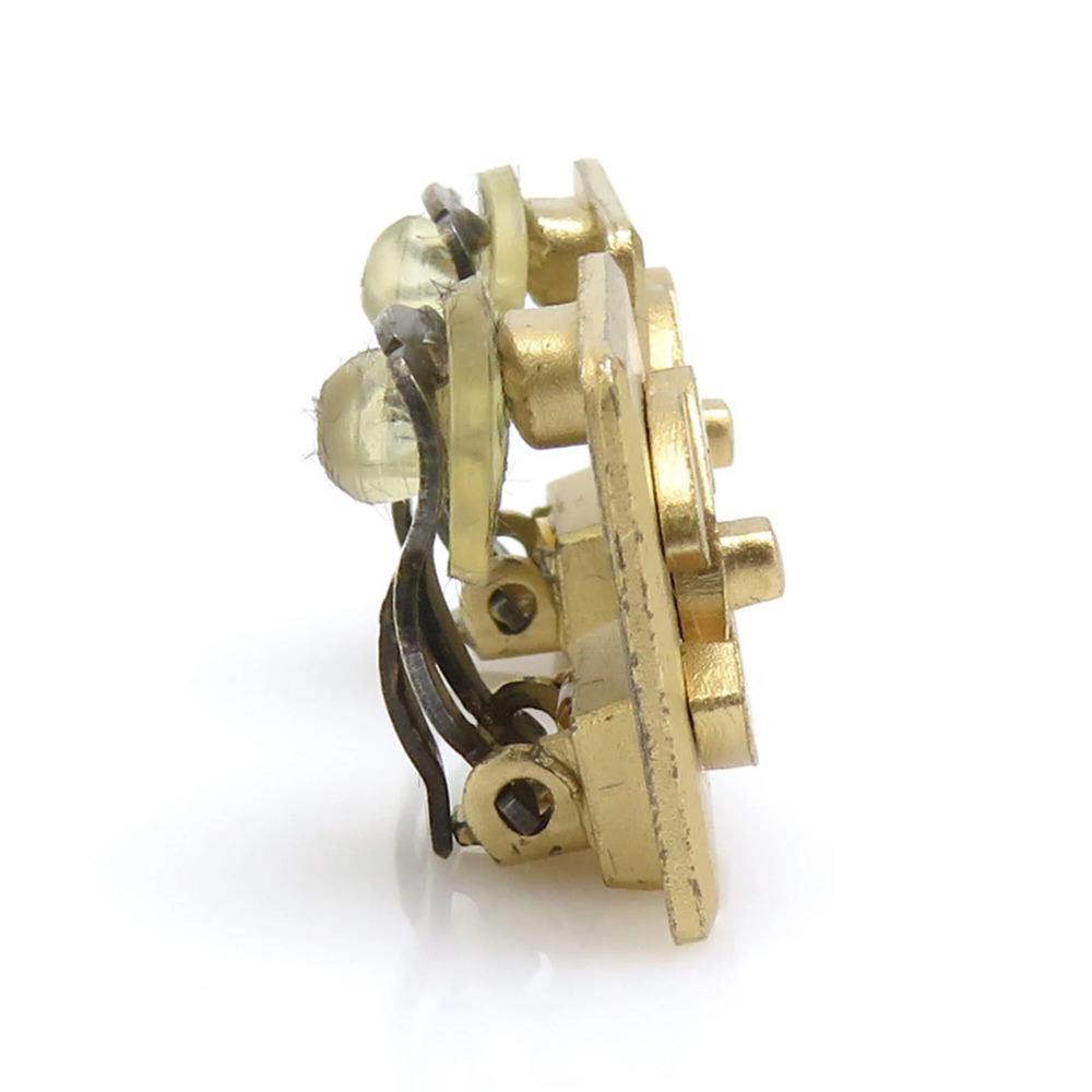 CHANEL Gold Logo Earrings - Picture 2 of 14